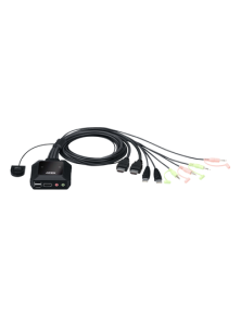 Conmutador KVM con cable...