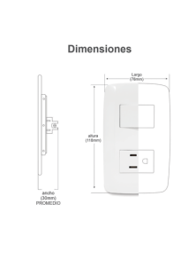 Placa con Dimmer Rotativo...