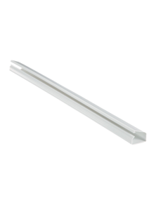 Canaleta LD10 de PVC rígido, con cinta adhesiva para instalación sin herramientas, de 38.4 x 24 x 1828.8 mm, Color Blanco