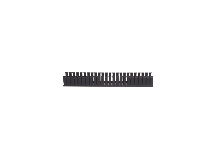 Canaleta Ranurada de PVC sin Tapa, Tipo G, 108 mm de Ancho, 104.1 mm de Alto y 1828.8 mm de Largo, Color Negro