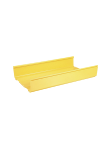 Canaleta FiberRunner™ 12X4, de PVC Rígido, Color Amarillo, 1.8 m de Largo