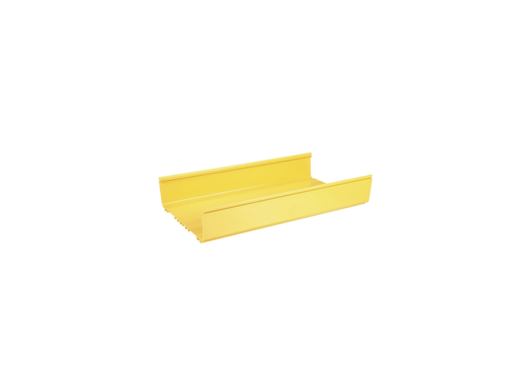 Canaleta FiberRunner™ 12X4, de PVC Rígido, Color Amarillo, 1.8 m de Largo