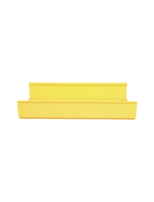 Canaleta FiberRunner™ 12X4, de PVC Rígido, Color Amarillo, 1.8 m de Largo