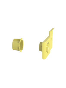 Accesorio de Salida a Tubo De 1.5 in (38 mm), Para Canaletas FiberRunner 4X4, 6X4, o 12X4, Color Amarillo