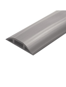 Canaleta flexible gris de PVC auto extinguible,  (Rollo de 25mts.) (9300-05030)