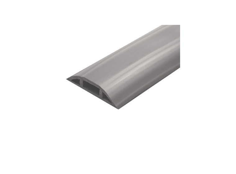 Canaleta flexible gris de PVC auto extinguible,  (Rollo de 25mts.) (9300-05030)