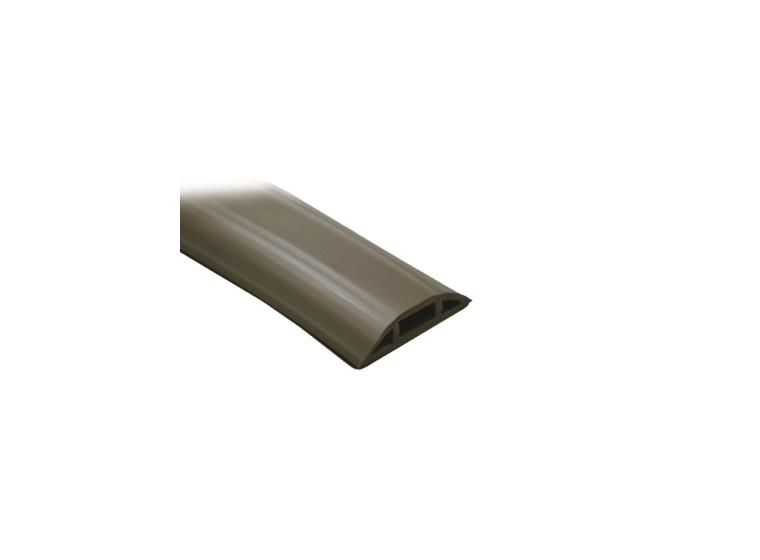 Canaleta flexible color cafe de PVC auto extinguible tramo de 2.5m