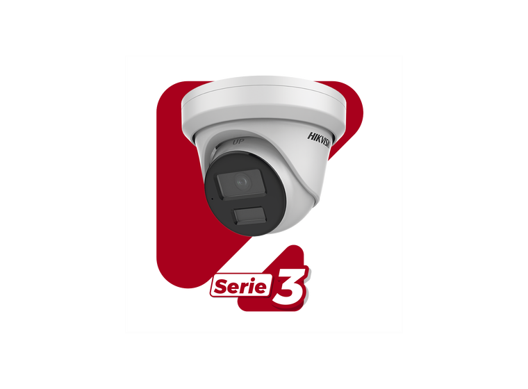 Turret IP 4 Megapixel / Lente 2.8 mm / 40 mts IR / Exterior IP67 / DARKFIGHTER / Audio y Alarma I/O / PoE / ONVIF / Micro SD / 4 Analíticos: AcuSense, Deteccion Facial, Conteo de Personas por Cruce y Zona