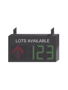 Guía de Estacionamiento Interior / Ideal para Pasillos y Áreas de Control de Estacionamientos / RS485- RJ45 / Indicador Numérico / Flecha Dinámica