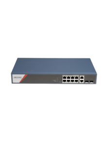Switch Gigabit PoE+ / Administrable / 8 Puertos 1000 Mbps PoE+(4 Puertos PoE++ 90 W) / 2 Puertos 1000 Mbps de Uplink / 2 Puertos SFP / Configuración Nube Hik-PartnerPro / Modo Extendido hasta 300 Metros / 130 W 