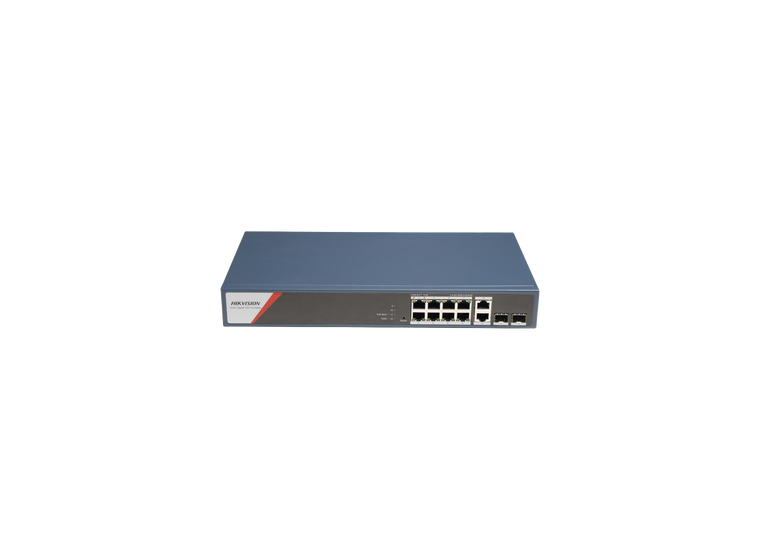 Switch Gigabit PoE+ / Administrable / 8 Puertos 1000 Mbps PoE+(4 Puertos PoE++ 90 W) / 2 Puertos 1000 Mbps de Uplink / 2 Puertos SFP / Configuración Nube Hik-PartnerPro / Modo Extendido hasta 300 Metros / 130 W 