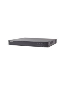 DVR 8 Canales TURBOHD + 8 Canales IP / 8 Megapixel (4K) / Audio de dos vías por Coaxitron / ACUSENSE / Reconocimiento Facial / 1 Bahía de Disco Duro / Salida de Video en 4K / H.265+