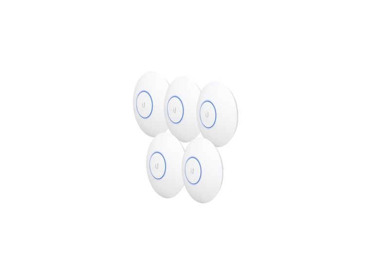 Paquete de 5 Access Point UniFi HD 802.11ac Wave 2 MU-MIMO 4X4 para alta densidad de usuarios, hasta 500 usuarios WiFi (Sin PoE´s)