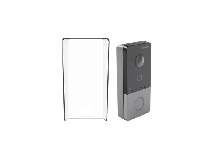 Kit Videoportero IP + Carcasa protectora 2 Megapixel  / PoE Estandar / IP65  / Apertura desde Hik-connect / Soporta 1 Departamento y Hasta 6 Monitores / Soporta Tarjetas Mifare / 1 Salida Relay