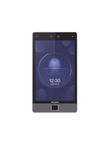 Terminal Facial Min Moe 8" Touch con Lector de Huellas / Delgada y Estética / PoE / 100,000 rostros / Exterior IP65 / Función de Videoportero y Lectura de Códigos QR / Lectura de tarjetas / HIK-IA