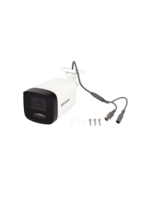 [Audio Bidireccional + Dual Light + ColorVu] Bala TURBOHD 3K  (5 Megapixel) / Lente 3.6 mm / 40 mts IR EXIR + 40 mts Luz Blanca / Micrófono y Bocina Integrado / Exterior IP67 / dWDR