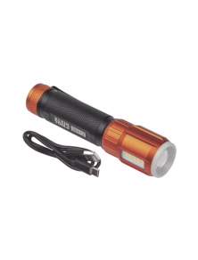 Linterna LED Portátil Recargable 500 Lúmenes con Luz Frontal y Lateral de Trabajo. Lámpara con tapa de Extremo con Imán, USB-C
