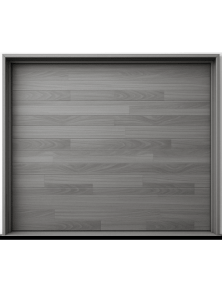 Puerta de Garage de Alta Calidad / Estilo Americano / Acabado Laminado PREMIUM / Color Gris / 18x7 Pies.