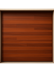 Puerta de Garage de Alta Calidad / Estilo Americano / Acabado Laminado PREMIUM / Color Madera Clara / 8x7 Pies.