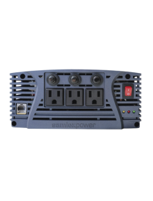 Inversor de Corriente de Onda Senoidal Pura 3000 W / 12 Vcc / Salida GFCI 120VCA 